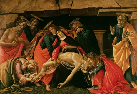 Lamentation over the Dead Christ. Artist: Botticelli, Sandro (1445-1510)