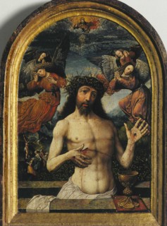 The Man of Sorrows. Artist: Cornelisz van Oostsanen, Jacob (ca. 1470-1533)