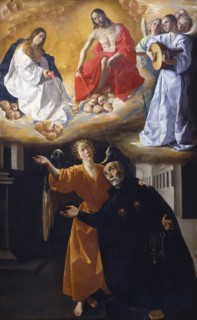 The vision of Saint Alphonsus Rodríguez. Artist: Zurbarán, Francisco, de (1598-1664)