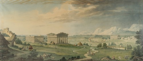 View of Paestum. Artist: González Velázquez, Isidro (1764-1840)