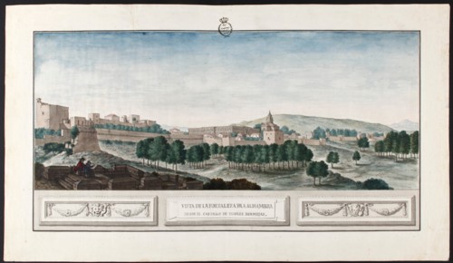 View of the Alhambra in Granada. Artist: Hermosilla, José de (1715-1776)