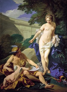 Venus with Mercury and Cupid. Artist: Van Loo, Louis Michel (1707-1771)