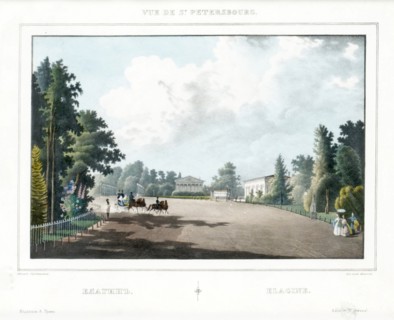 The Yelagin Palace at Saint Petersburg. Artist: Sadovnikov, Vasily Semyonovich (1800-1879)