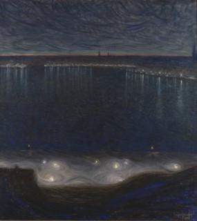 Riddarfjärden, Stockholm. Artist: Jansson, Eugène (1862-1915)
