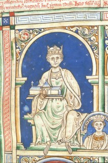 Henry II of England (From the Historia Anglorum, Chronica majora). Artist: Paris, Matthew (c. 1200-1259)