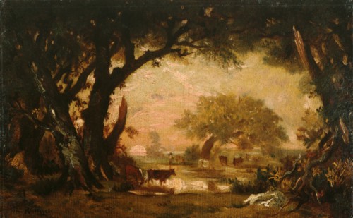 Clearing in the Woods of Fontainebleau. Artist: Rousseau, Théodore (1812-1867)