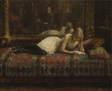 The Artist and His Model. Artist: Harlamov (Harlamoff), Alexei Alexeyevich (1840-1922)
