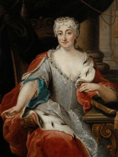 Portrait of Maria Clementina Sobieska (1702-1735). Artist: Ghezzi, Pier Leone (1674-1755)
