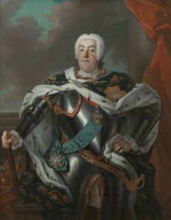 Portrait of Augustus III of Poland. Artist: Silvestre, Louis de (1675-1760)