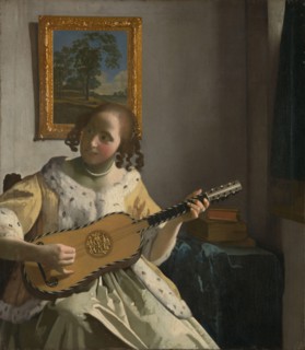 The Guitar Player. Artist: Vermeer, Jan (Johannes) (1632-1675)