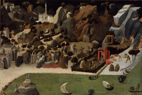Scenes from the Lives of the Desert Fathers (Thebaid). Artist: Angelico, Fra Giovanni, da Fiesole (ca. 1400-1455)