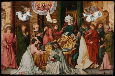 The Dormition of the Virgin. Artist: Holbein, Hans, the Elder (1465-1524)