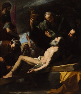 Martyrdom of Saint Andrew. Artist: Ribera, José, de (1591-1652)