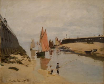 The Harbour at Trouville. Artist: Monet, Claude (1840-1926)