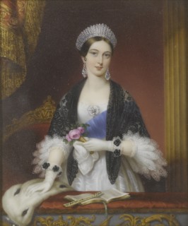Queen Victoria in the Royal Box at the Drury Lane Theatre in November 1837. Artist: Liénard, Sophie (active 1840-1845)