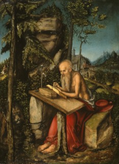 Saint Jerome in a Rocky Landscape. Artist: Cranach, Lucas, the Elder (1472-1553)