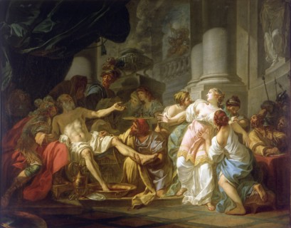The death of Seneca. Artist: David, Jacques Louis (1748-1825)