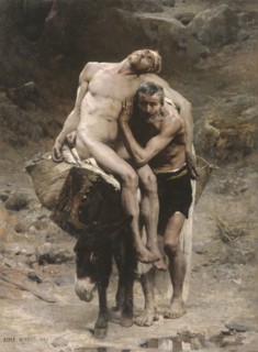 The Good Samaritan. Artist: Morot, Aimé Nicolas (1850-1913)
