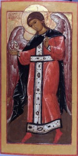 The Archangel Gabriel. Artist: Russian icon