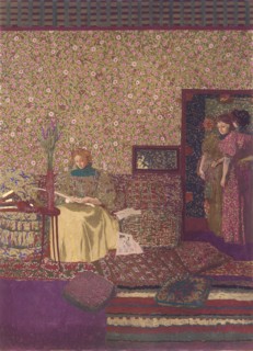 The Privacy. Decoration for the Library of Dr. Vaquez. Artist: Vuillard, Édouard (1868-1940)