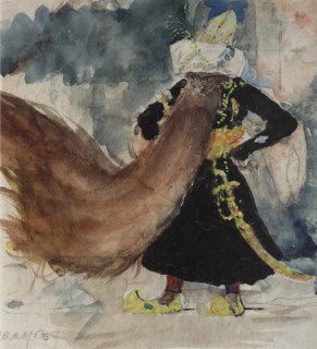 Chernomor. Costume design for the opera Ruslan and Lyudmila by M. Glinka. Artist: Serov, Valentin Alexandrovich (1865-1911)