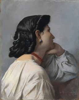 Iphigenia (Head study). Artist: Feuerbach, Anselm (1829-1880)
