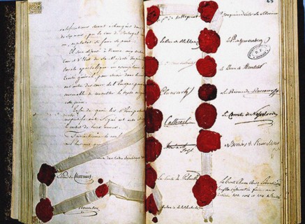 The Final Act of the Congress of Vienna, 9 June 1815. Artist: Historical Document