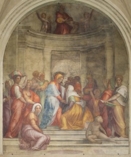 The Visitation. Artist: Pontormo (1494-1557)