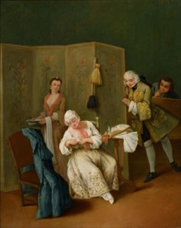 The Indiscreet Gentleman. Artist: Longhi, Pietro (1701-1785)