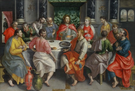 The Last Supper. Artist: Vos, Maerten, de (1532-1603)