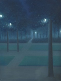 Nocturne in the Parc Royal, Brussels. Artist: Degouve de Nuncques, William (1867-1935)