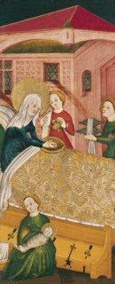 The Birth of the Virgin. Artist: Master of Konstanz (active ca 1430)