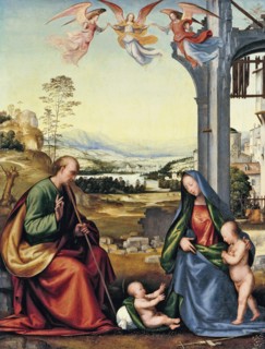 The Holy Family with John the Baptist. Artist: Bartolommeo, Fra (1472-1517)