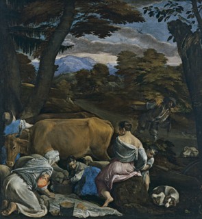 The Parable of the Sower. Artist: Bassano, Jacopo, il vecchio (ca. 1510-1592)