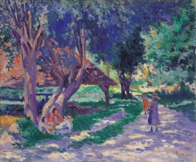 Bessy, Yonne, the Shaded Path. Artist: Luce, Maximilien (1858-1941)