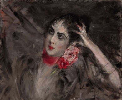 Princess Catherine Radziwill, née Katarzyna Rzewuska. Artist: Boldini, Giovanni (1842-1931)