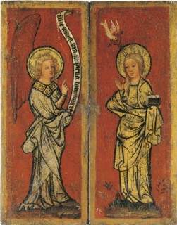 The Annunciation. Triptych of The Holy Face. Artist: Master Bertram (ca 1340-ca 1415)