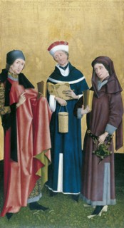 Saints Cosmas, Damian and Pantaleon. Artist: Master of Cologne (active ca 1500)