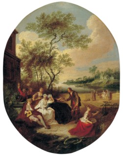 Spring (From the series The Four Seasons). Artist: Quillard, Pierre-Antoine (1701-1733)