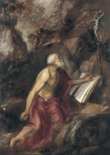 The penitent Saint Jerome. Artist: Titian (1488-1576)