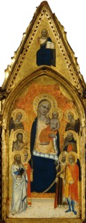 The Virgin and Child between Angels and Six Saints. Artist: Niccolò di Tommaso (active 1339-1376)