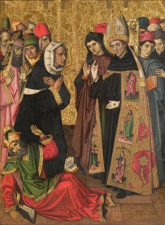 Saint Augustine Disputing with the Heretics. Artist: Vergós Family (active End of 15th cen.y)