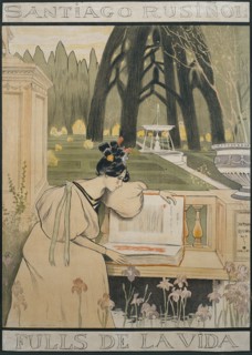 Fulls de la vida (Poster). Artist: Rusiñol, Santiago (1861-1931)