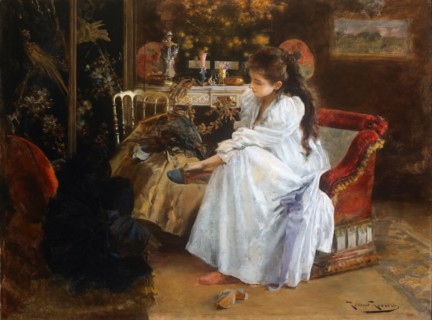 De soirée. Artist: Ribera, Romà (1876-1931)