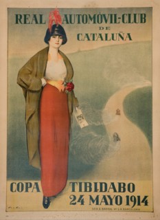 Real Automóvil Club de Cataluña (Poster). Artist: Casas, Ramon (1866-1932)