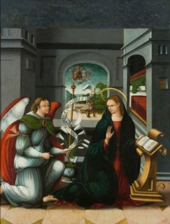 The Annunciation. Artist: Melgar, Andrés de (ca 1500-1557)