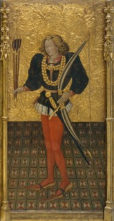 Saint Sebastian. Artist: Ferrer, Jaume (active 1430-1461)