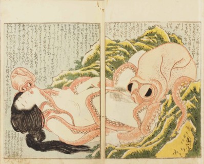 The Dream of the Fisherman's Wife. Artist: Hokusai, Katsushika (1760-1849)