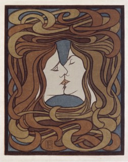 The Kiss. Artist: Behrens, Peter (1868-1940)