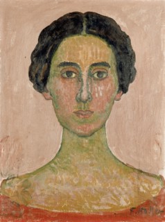 Portrait of Valentine Godé-Darel (Head of French woman). Artist: Hodler, Ferdinand (1853-1918)
